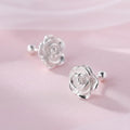 Sterling Silver Flower Stud Earrings