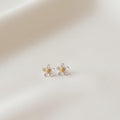 Sterling Silver Flower Stud Earrings
