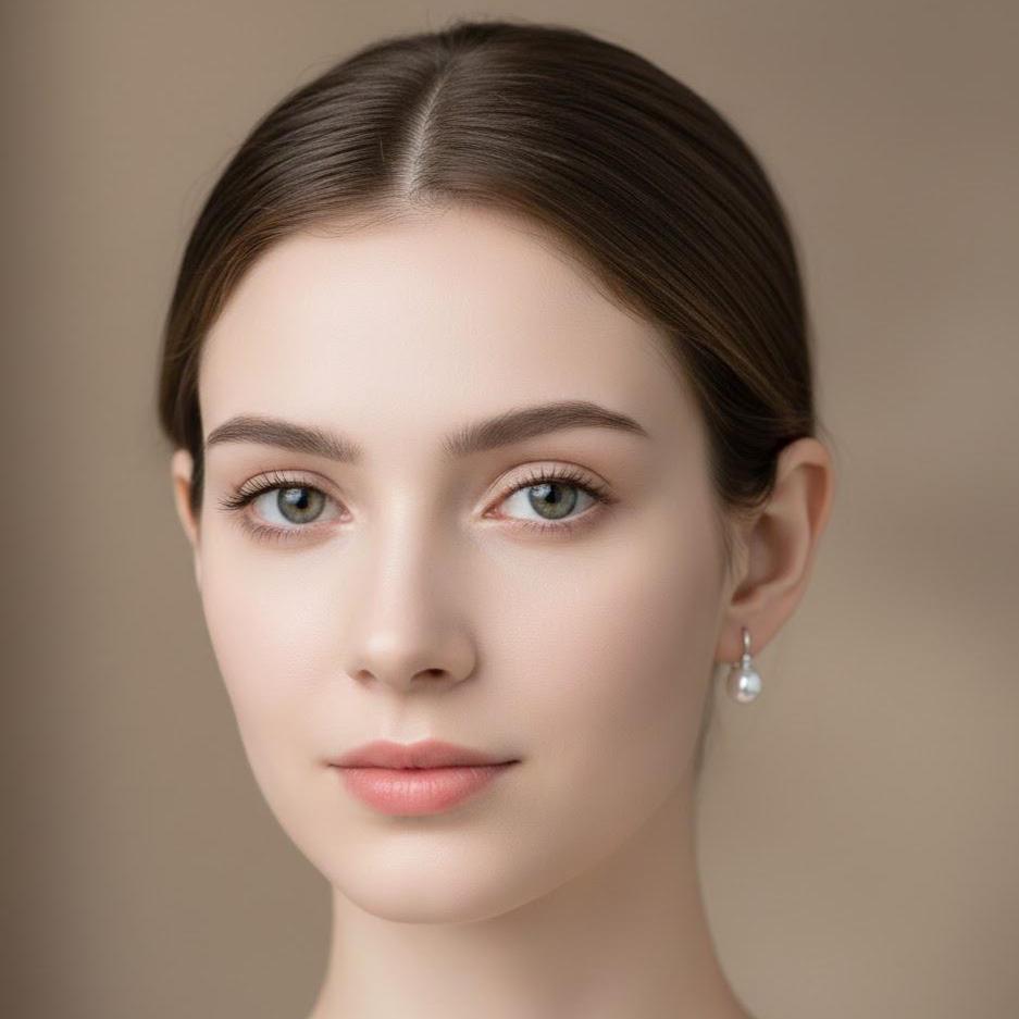 Sterling Silver Pearl Hoop Earrings